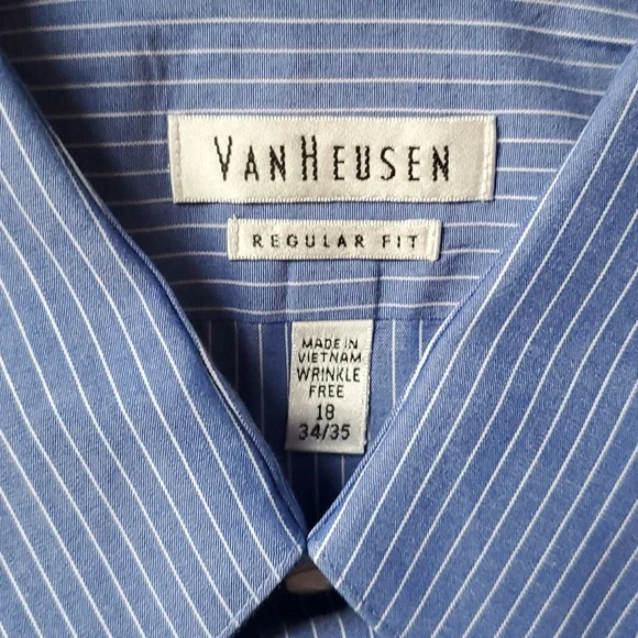 Van Heusen Dress Shirts - Set of 2 - Size 18 34/35 - Picture 8 of 10